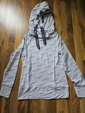 Blackarv Black Logo Grey Hooded Sweatshirt